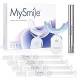 MySmile Deluxe 10 Min Teeth Whitening Kit with 28 LED Light, 35% Carbamide Peroxide Teeth Whitening Gel, Helps Remove Years of Stains from Coffee, Soda, Wines, Smoking, Food