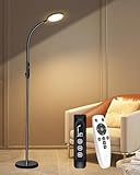 Aoife Light Therapy Floor Lamp, 11000 Lux Full Spectrum Sun Light Therapy Lamp, No UV Sunlight Lamp with 10 Color Temperatures and 10 Brightness Levels (Black)