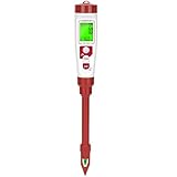 Soil pH Tester for Garden, Direct Measurement Soil Test pH for House Plant, Digital Soil pH Meter and Temperature with High Accuracy for Garden, Grass,Lawn, Greenhouse,Outdoor and Yard Use