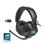 JBL Quantum 610 Wireless - Wireless Over-Ear Gaming Headset, QuantumSURROUND, 2.4GHz Wireless, 40 Hours of Wireless Battery Life, Game-Chat dial, flip-up Boom Microphone (Black)