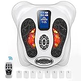 CRELIVER Foot Circulation Plus EMS & TENS Foot Nerve Muscle Massager, Electric Foot Stimulator Improves Circulation, Feet Legs Circulation Machine Relieves Body Pains, Neuropathy (FSA or HSA Eligible)