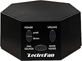 LectroFan High Fidelity White Noise Machine with 20 Unique Non-Looping Fan and White Noise Sounds and Sleep Timer