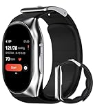 YHE BP Doctor Pro Smart Watch, Blood Pressure Watch with Patented Cuff, HRV Sleep Heart Rate Monitor, Blood Oxygen Sports Tracking with App for Android iPhone