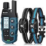 Bousnic Dog Shock Collar 2 Dogs (5-120Lbs) - 3300 ft Waterproof Training Collar for Dogs Large Medium Small with Rechargeable Remote, Beep (1-8) Vibration (1-16) and Humane Shock (1-99) Modes