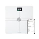 WITHINGS Body Comp - Scale for Body Weight and Complete Body Analysis, Wi-Fi & Bluetooth, Baby Weight Scale, Digital Scale, Accurate Visceral Fat, Heart Health, Scales Compatible with Apple, FSA/HSA