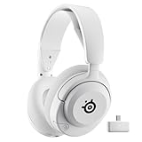 SteelSeries Arctis Nova 5 Wireless Multi-System Gaming Headset — White — Neodymium Magnetic Drivers — 100+ Audio Presets — 60 HR Battery — 2.4GHz or BT — Gen2.X Mic — PC, PS5, PS4, Switch, Mobile