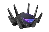 ASUS ROG Rapture WiFi 6E Gaming Router (GT-AXE16000) - Quad-Band, 6 GHz Ready, Dual 10G Ports, 2.5G WAN Port, AiMesh Support, Triple-level Game Acceleration, Lifetime Internet Security, Instant Guard