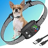 Dog Bark Collar, JeaTone Bark Collar for Large Medium Small Dogs, Rechargeable Smart Anti-Bark Collar for Dogs, Dog Training Barking Collar (Black)