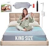 Earth Grounding Fitted Sheet King Size Gray with 12% Silver Fiber & 4% Silk & 84% Organic Cotton - Gray - Soft Earth Grounding Well Bed Sheets - Grounded Conductive Bed Sheets for Better Sleep