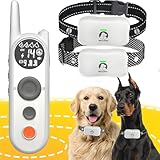 MIMOFPET Wireless Dog Fence for 2 Dogs - Multi-Mode Electric Fence for Dogs Covers up to 856-Acre,6100 Ft Dog Training Collar Waterproof,Wireless Pet Fence with 3 Training Modes for Large Medium Dogs