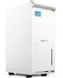 Vellgoo 4,500 Sq.Ft Energy Star Dehumidifier for Basement with Drain Hose, 52 Pint DryTank Series Dehumidifiers for Home Large Room, Intelligent Humidity Control