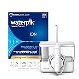 Waterpik ION Professional Water Flosser, Rechargeable and Portable for Teeth, Gums, Braces, 10 Settings, 7 Flossing Tips For Multiple Users And Needs, ADA Accepted, WF-12 White, Packaging May Vary