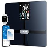 RENPHO Smart Scale for Body Weight, FSA HSA Store Eligible, Body Fat Scale with VA Display, Bluetooth Scale with BMI, Muscle Mass and Fat Percentage, Apple Health Compatible, 400lb, Black Elis 2X