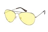 Eagle Eyes Classic Aviator Night-Lite - Night Driving Glasses