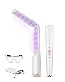 UV Light Sanitizer Wand, Portable UVC Light Disinfector Lamp Chargable Foldable UV Wand for Home Hotel Travel with 20 UV-C LED Beads