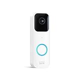 Blink Video Doorbell (newest model), Two-way audio, HD video, motion and chime app alerts, and Alexa enabled — wired or wire-free (White)