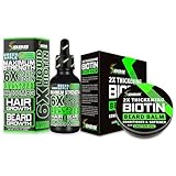 Beard Growth Kit w/ 2X Thickening Biotin Beard Balm/Beard Care & Beard Conditioner + 6X Liquid Biotin with Collagen Peptides for Beard & Hair Growth