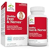 Terry Naturally Healthy Feet & Nerves - 120 Capsules - Supports Healthy Nerve Function in Feet, Legs, Fingers & Hands - Non-GMO, Vegan, Gluten Free - 60 Servings