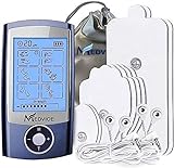 MEDVICE Rechargeable Tens Unit Muscle Stimulator, 2nd Gen 16 Modes & 8 Upgraded Pads for Natural Pain Relief & Management, FDA Cleared Electric Pulse Impulse Mini Massager Machine