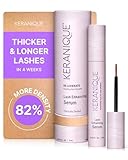 Keranique Lash Serum - Eyelash Growth Serum for Women with Thin & Brittle Eye Lashes - Intense Eyelash Serum for Growing Long Natural Eyelashes - Volumizing & Enhancing Anti-Aging Grow Boost Serum