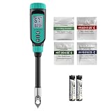 Tadeto Soil pH Meter, Digital pH Tester Kit for Soil, Garden, Water, Solution and Food with Alloy Protective Cap and LCD Display, Soil pH Test for for Lawns, Food, Gardening with ℃/℉ Display