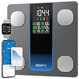 RENPHO Smart Scale for Body Weight, FSA HSA Eligible, Weight Scale with 7-in-1 Large Display for BMI, Body Fat, Muscle Mass, 13 Body Composition, High Accurate Bluetooth Scale, 500lbs, 11.8", Elis 2XL