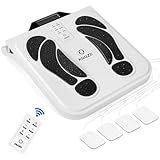 EMS Foot Massager for Neuropathy (FSA/HSA Eligible), TENS EMS Foot Nerve Circulation Stimulator for Pain Relief, 10 Modes and 50 Intensities, 4 Body Pads, Relieve Swelling, Cramps, Plantar Fasciitis