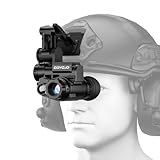 GOYOJO Night Vision Goggles, Tactical Night Vision Monocular, Head Mounted Infrared NVG, Gift for Men Him, 1080P HD with 6X Digital Zoom for 100% Darkness, Hunting Outdoor Surveillance Camping