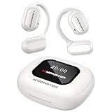 Monster Open Touch Pro 100, Open Ear Headphones Touch Screen Earbuds, Bluetooth Earbuds with ENC Clear Talk, Wireless Earbuds Support TF Card, EQ Modes, Comfort Fit, IPX5, 30H Playback, White