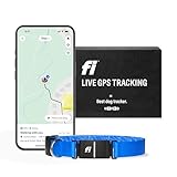 Fi Series 3 Smart Dog Collar - GPS Dog Tracker and Activity & Health Monitor, Waterproof, LED Light, Escape Alerts, Nationwide Coverage [Free 1 Year Membership] (Blue, Medium)