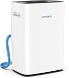 5500 Sq.ft Dehumidifier for Basement, Wpsoert 80 Pints Dehumidifiers for Home, Large Room with Drain Hose, Intelligent Humidity Control, 6 L Water Tank, Auto Defrost, 24 H Timer, Child Lock