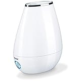 Beurer LB37 2in1 Essential Oil Diffuser & Air Humidifier|2L Tank, Night-Mode, Auto shut-off, for Bedrooms, Baby Kids Rooms|Choose from 10 Scents| Aromatherapy,Ultrasonic Air Vaporizer |Cool Mist,White