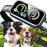 Bark Collar, Dog Bark Collar for Large Medium Small Dogs, Smart Barking Collar, Effective Anti Bark Collars for Dogs, Automatic Bark Collar Adjustable Beep Vibration Modes & 7 Sensitivity Black