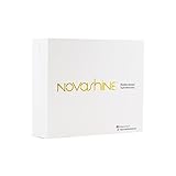 Novashine Professional Teeth Whitening Kit: Advanced Blue LED Light, Concentrated Peroxide Gel, Smartphone Adapter, Travel Bag