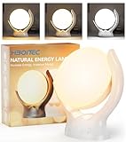 HIBOITEC Light Therapy Lamp, UV-Free 10000 Lux Therapy Light, Rotatable Sunlight Lamp with 3 Color Temperature & 5 Adjustable Brightness Levels & Timer & Memory Function, Home/Office/Decoration