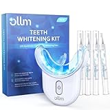 Teeth Whitening Kit for Sensitive Tooth: 35% Carbamide Peroxide White Gel Pens LED Light Whitener with Dental Mouth Trays Professional Bright Brace Oral Care Product System for Home Work Travel