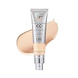 IT Cosmetics Your Skin But Better CC+ Cream, Light (W) - Color Correcting Cream, Full-Coverage Foundation, Hydrating Serum & SPF 50+ Sunscreen - Natural Finish - 1.08 fl oz